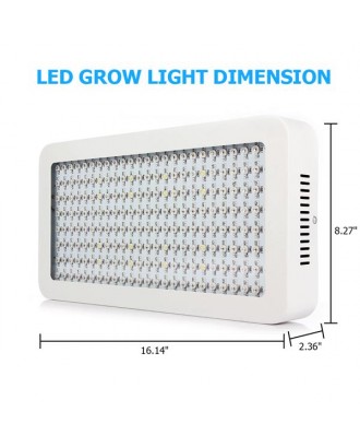 2000W Dual Chips 380-730nm Full Light Spectrum LED Plant Growth Lamp White