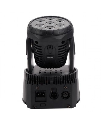 80W 7-RGBW LED Auto / Voice Control DMX512 Mini Moving Head Stage Lamp (AC 110-240V) Black *10