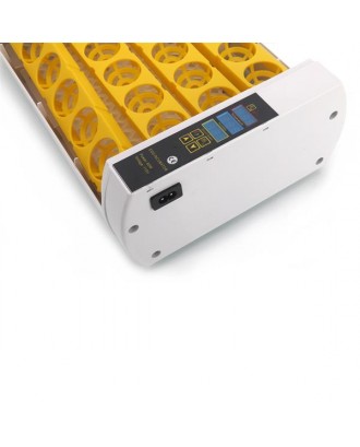 Full Automatic Poultry Incubator with Egg Candler & Injector Single Supply US Plug Yellow & Transpar