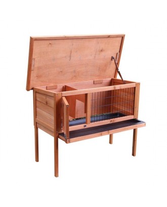 [US-W]36" Single Deck Waterproof Wooden Chicken Coop Hen House Pet Animal Poultry Cage Rabbit Hutch Natura