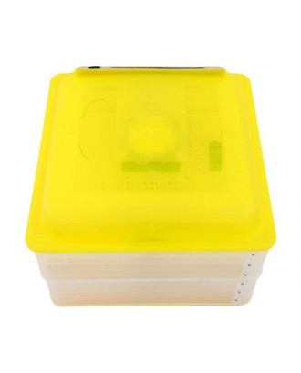[US-W]96-Egg Practical Fully Automatic Poultry Incubator (US Standard) Yellow & Transparent