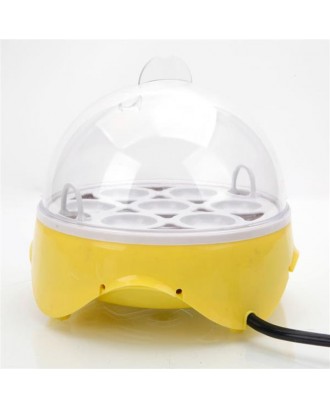 [US-W]7-Egg Mini Practical Poultry Electric Incubator (US Standard) Yellow