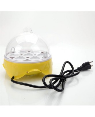 [US-W]7-Egg Mini Practical Poultry Electric Incubator (US Standard) Yellow