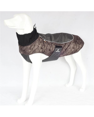 Pet Keep Warm Winter Jacket Dog Clothes for Traveling Hiking Camping-（khaki，size M）