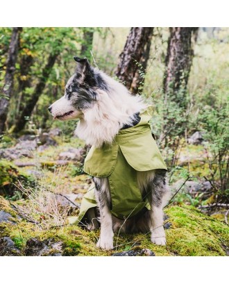 Dog Coats Small Waterproof,Warm Outfit Clothes Dog Jackets Small,Adjustable Drawstring Warm And Cozy Dog Sport Vest-（Green size L）