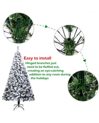 7ft Pvc Flocking Christmas Tree 1300 Branches Automatic Tree