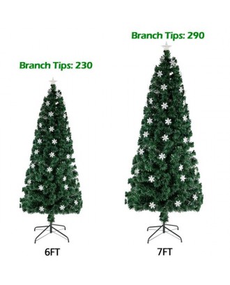 6FT Small Light Fiber Optic Christmas Tree 230 Branches