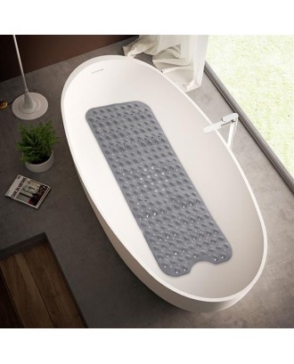 Bathroom Bathtub Non-slip Bath Mat 99*39cm Gray