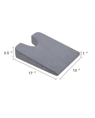 Memory Cotton Triangle Cushion U-shaped Hollow Gray 17 x 13 x 3.5/1 "