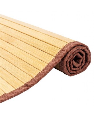 24"*48" Non-sliding Waterproof Bamboo Floor Mat Natural