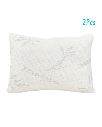 [US-W]2pcs Gel Particle Crushed Cotton Pillows Queen