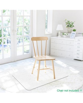 PVC Rectangle Floor Protection Mat Chair Mat with Nail Transparent